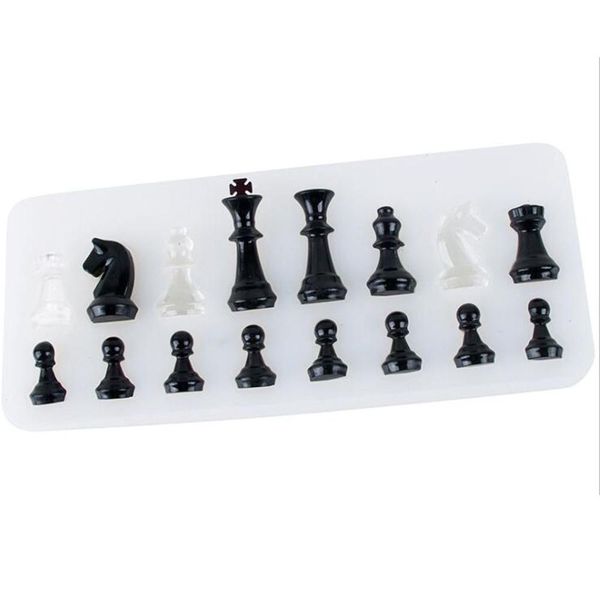 Формы для выпечки Sile Mold For Resin International Chess Shape Diy Clay Эпоксидная подвеска Формы для ювелирных изделий Xb1 Drop Delivery Home Garden Kitch Dhpz0