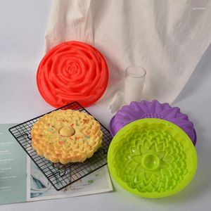 Bakvormen silicagel super grote rozen cake ijs chocolade mal soap 3d cupcake bakker lade pan muffin