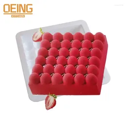 Moules de cuisson Silicone Gâteau Moule Cube Forme DIY Mousse Moule Muffin Pain Outil Pour Pâtisserie Dessert Pan Pochoir