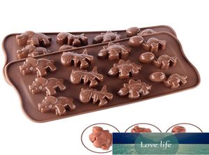 Moules de cuisson Silicone Dinosaure Moule Chocolat Animal Gâteau Biscuit Fip Sucre Bonbons DIY5250522