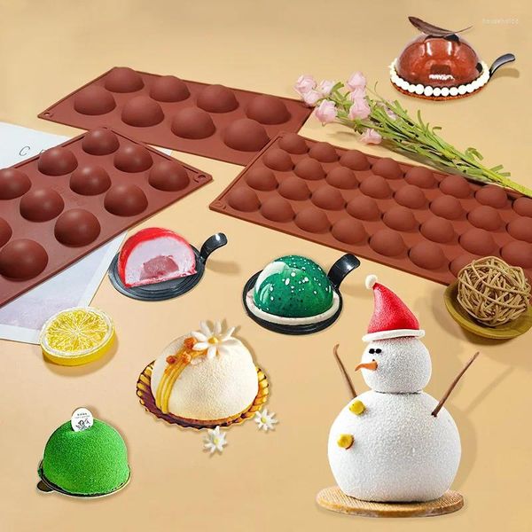 Moldes para hornear Molde de silicona Cake Pop Slicone Forma para hornear Pastelería Esfera Bolas Moldes Chocolate