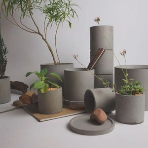 Moules de cuisson Moules en silicone Pot de fleur rond Vase en béton Jardin Ciment Moule BRICOLAGE Artisanat ToolBaking