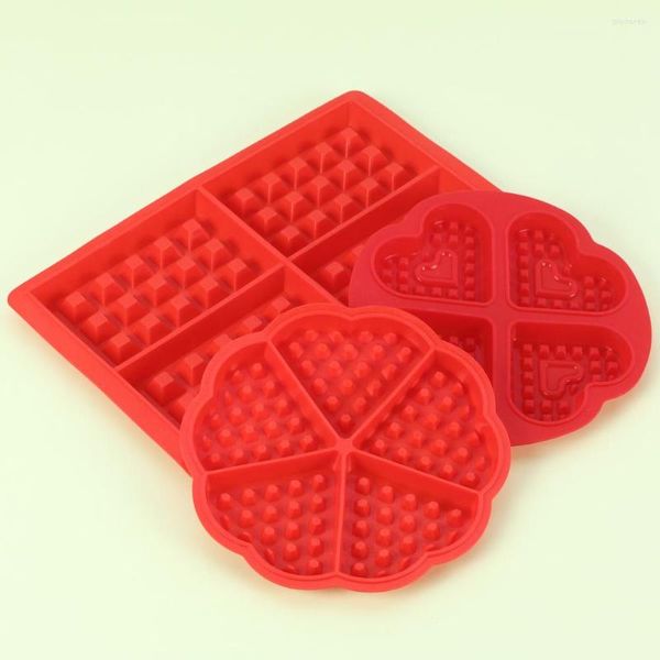 Moules de cuisson Silicone Gaufre Moule Maker Pan Gâteau Muffin Biscuits Au Chocolat Moule DIY Outils De Cuisson