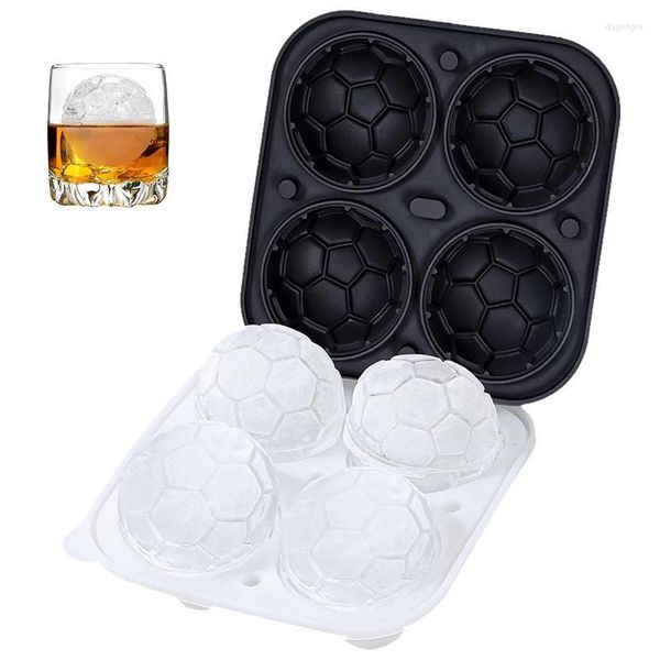 Moules de Cuisson Football Moule À Glace Boule Maker Cube Rond Rugby Basketball 3D Moules À Chocolat En Silicone