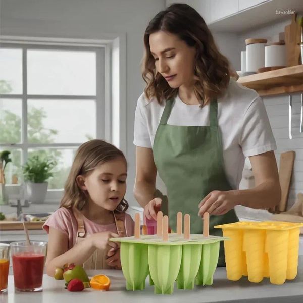 Moules de cuisson en spirale pour crème glacée, en Silicone, de qualité alimentaire