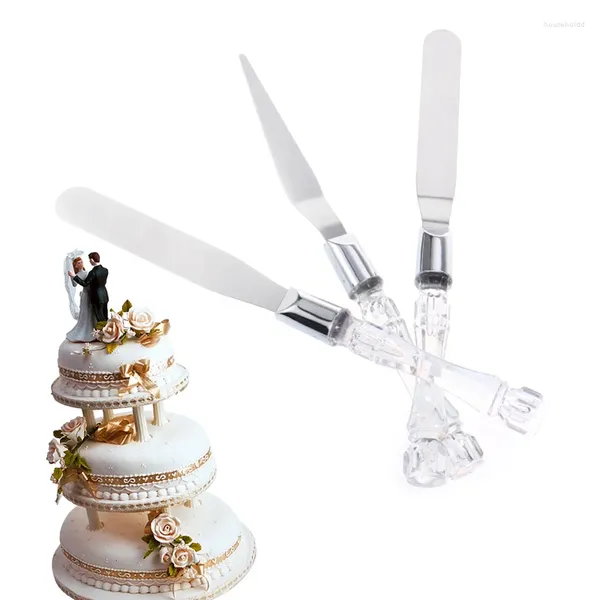 Moules de cuisson en acier inoxydable gâteau pelle ensemble pain pizza couteau dessert tarte fondant diviseur coupe spatule pour outil de naissance de mariage