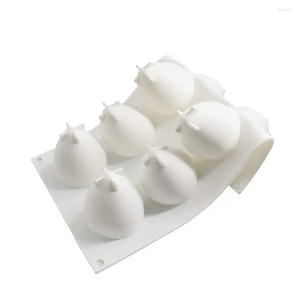 Moldes para hornear Molde de fresa Fruta Mousse Pastel Silicona Helado Utensilios de bricolaje