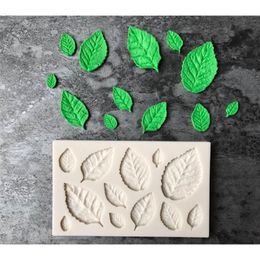 Bakvormen Sugarcraft 1 -delige blad Siliconenvorm Fondant Mold Cake Decorating Tools Chocolate 220901
