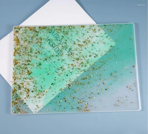 Moules de cuisson transparente en silicone moule séchée résine résine décorative bricolage bricolage de planche à écrire moule époxy moules à bijoux
