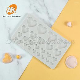 Moules de cuisson Saint Valentin Amour Coeur Forme DIY Chocolat Moule Fondant Gâteau Silicone Moule Cuisine Décoration Outils Bakeware