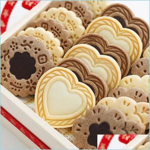 Moules De Cuisson Saint Valentin Sable Biscuit Mod 3D Cookie Appuyant Fleur Amour Coeur Fruit Animal Chat Forme De Noël Outils De Cuisson 22 Dhdzh