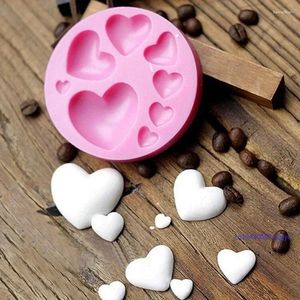 Moules de cuisson divers amour coeur coeur moule à gâteau en silicone moule au chocolat pour cookies de savon