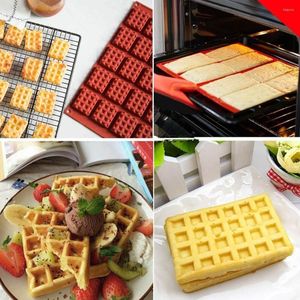 Bakvormen wafel siliconen schimmel diy square love make tool praktische chocolade creatieve accessoires