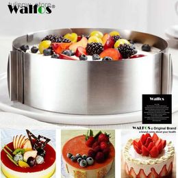 Bakvormen WALFOS Food Grade roestvrij staal Verstelbare taartvorm Intrekbare cirkel Mousse-ringvorm Bakgereedschapset Cakevorm Bakvormen L240319