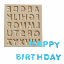 Bakvormen yueyue Sugarcraft alfabet/kapitaal/letter siliconen schimmel cake decoratie gereedschap confeitaria mallen de fondant