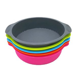 Bakken Pannen Siliconen Ronde Circulaire Vorm Cakevorm Multicolor Bakvormen Tool voor Cakes Pan Decoreren Accessoires