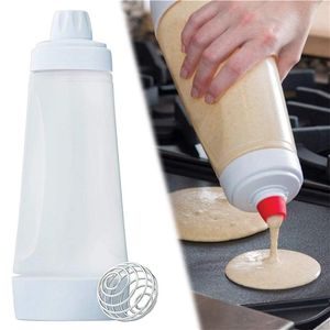 Bakgebakgereedschap 1000 ml Pancake Batter Dispenser Handmixer fles Crepe Machine Wafle Shaker Kitchen 230331