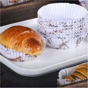 Outils de pâtisserie de cuisson 300pcs gâteau muffin cupcake gobelets en papier boîte doublure accessoires de cuisine moule petites boîtes livraison directe maison jardin Otxid