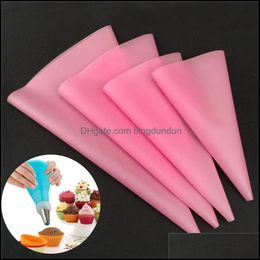 Bakgebakgereedschap 4 stks/pack banketbakkerij Sile IJzing Pi Cream Nozzle Diy Cake Decorating Dropship Drop Delivery Home Garden Dhibk