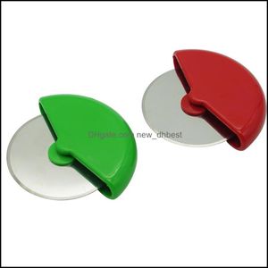 Bakgebakgereedschap bakware keuken eetbar huizen tuin pizza cutter wiel roestvrij staal professionele verwenste slicer voor deeg che