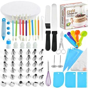 Cuisson Outils De Pâtisserie Gâteau Plateau Tournant Kit De Décoration Table Rotative Outil Tuyauterie Buse Sac Ensemble Fournitures Ensembles