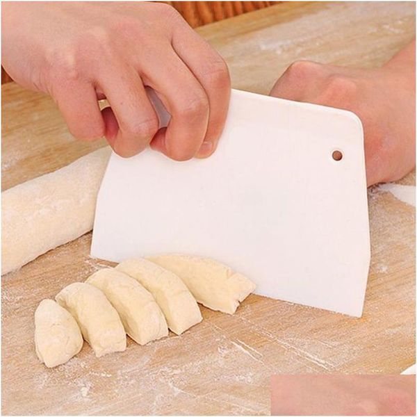 Cuisson Pâtisserie Outils Crème Lisse Gâteau Spata Pâte Grattoir Cuisine Beurre Couteau Cutter 13X9Cm Drop Delivery Maison Jardin Salle À Manger Bar Ba Dhfpt