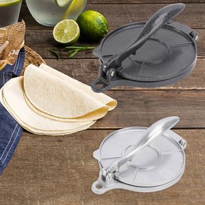 Herramientas de repostería para hornear Tortillas de maíz manuales de bricolaje Prensado de aleación de aluminio Herramienta para hacer bolas de masa hervida Mango largo Plegable para Crepe Waffle 230714