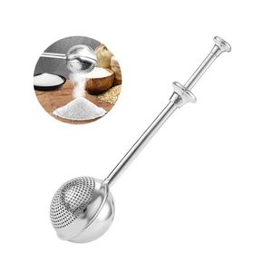 Bakgebakgereedschap Meel Duster voor roestvrijstalen poedersuiker Sifter Spices Shaker Cocoa Dispenser Dusting Wand XBJK2203 DRO DHKGH