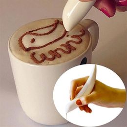 Bakken Gebak Gereedschap Hoge Kwaliteit Elektrische Taart Tekenpen Mousse Latte Spice Decoratie Kunst Creatieve Fancy Koffie Stick Tool 231P
