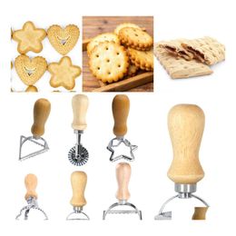 Bakgebakgereedschap Home Ravioli Cutter Set Pasta Press Keukenbevestiging Kit Maker Mold Tool Stempel Cake Druppel Levering Gard DHQ0J