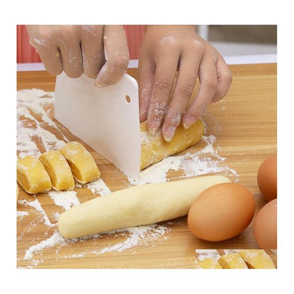 Cuisson Pâtisserie Outils Cuisine Scraper Cutters Crème Gâteau Coupe-Pain Matériel Sain Faire Drop Livraison Maison Jardin Bar À Manger Ba Dhmnb