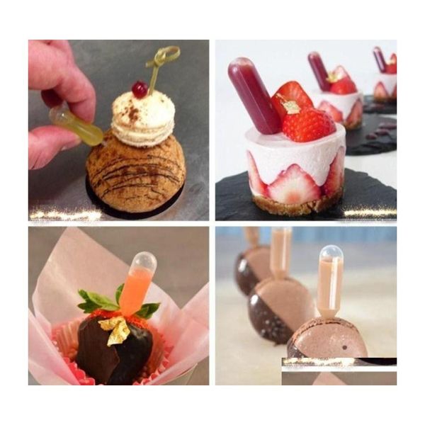 Cuisson Pâtisserie Outils Pcs / Packflow Coeur Clip Confiture St Burette Dessert Jus Compte-gouttes Cuisine Décoration Gâteau Outil Drop Delivery Accueil G Dh9E0