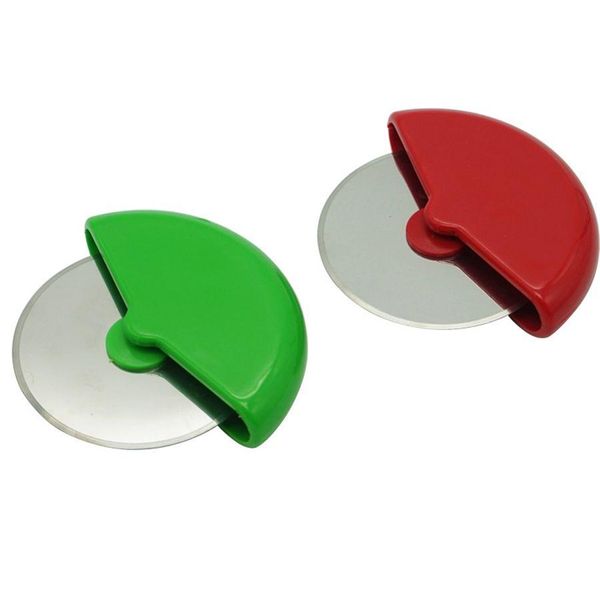 Outils de pâtisserie de cuisson Roue de coupe-pizza en acier inoxydable Trancheuse professionnelle choyée pour la pâte au fromage Tarte Conception ergonomique en gros Dhchf