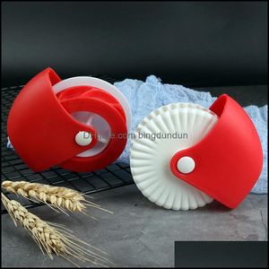 Bakgebakgereedschap pizza snijden wiel rollende snijder diy deeg rooster decoratie drop levering home tuin keuken eetbar ba dhxpc