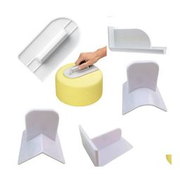 Bakgebakgereedschap Plastic cake Soepeler Polister platte decoreren Fondant Spatas borstel Diy Keukenaccessoires Drop levering Home DHKC1