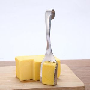 Couteau à beurre en acier inoxydable 304, outil de cuisson, trancheur à quatre coins, grattoir, couteau à frottis de beurre