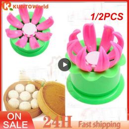 Baozi – moule de fabrication de chignon farci à la vapeur, outils de cuisson, moule chinois, pâtisserie, tarte, boulettes, outil de cuisine, 1/2 pièces