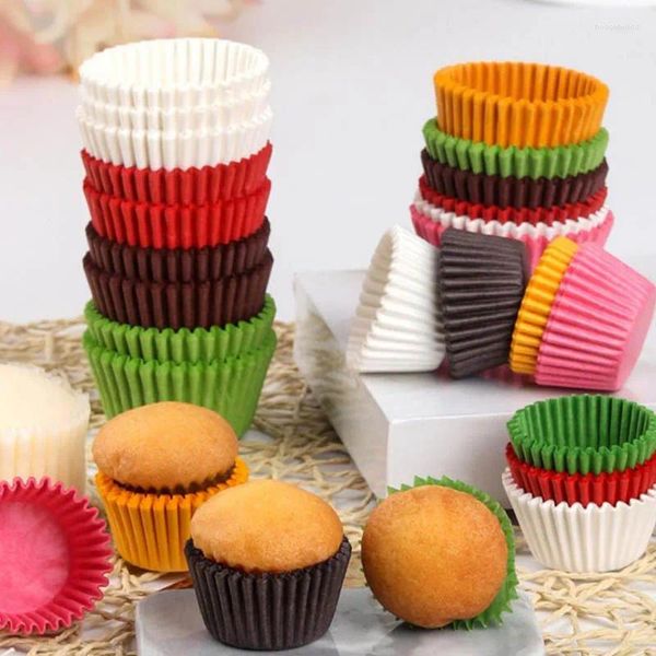 Herramientas para hornear, 1000 Uds., revestimiento de papel para cupcakes, magdalenas, tarta de huevo, soporte inferior, molde para galletas, estuche protector de Chocolate, envoltorio decorativo