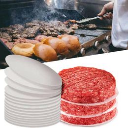 Bakken Tools 100 Stuks 4/4. 5Inch Hamburger Patty Papier Non Stick Perkament Ronde Wax Vel Voor Het Opslaan Bevriezing Cake Cookie