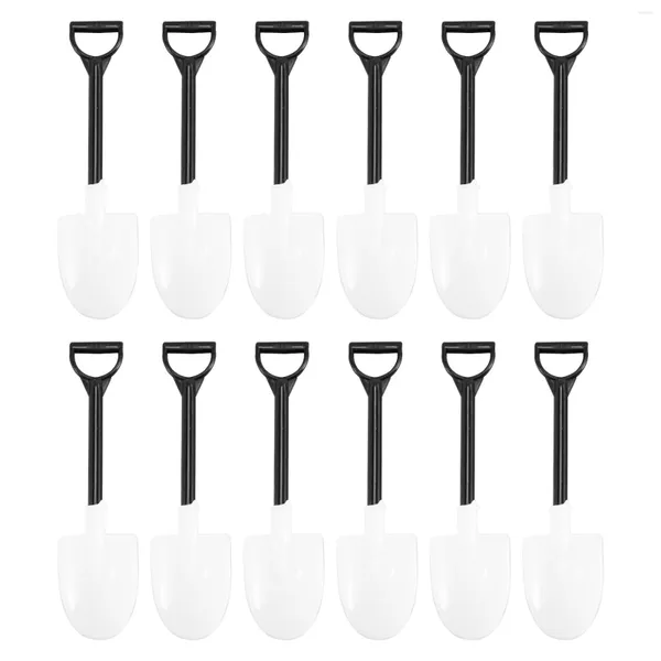 Outils de cuisson 100pcs en plastique jetable mini cuillère à pellette en pot glacée de crème glacée