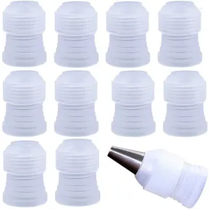 Bakgereedschappen 10 stks/partij Plastic Decoreren Mond Converter Adapter Zoetwaren Gebak Tips Connector Nozzle Sets Taart Decoratie