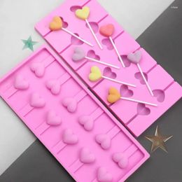 Moule à sucettes en Silicone à 12 cavités, outils de cuisson, bâton de fromage créatif, décoration de gâteau à faire soi-même (bâtons non inclus)