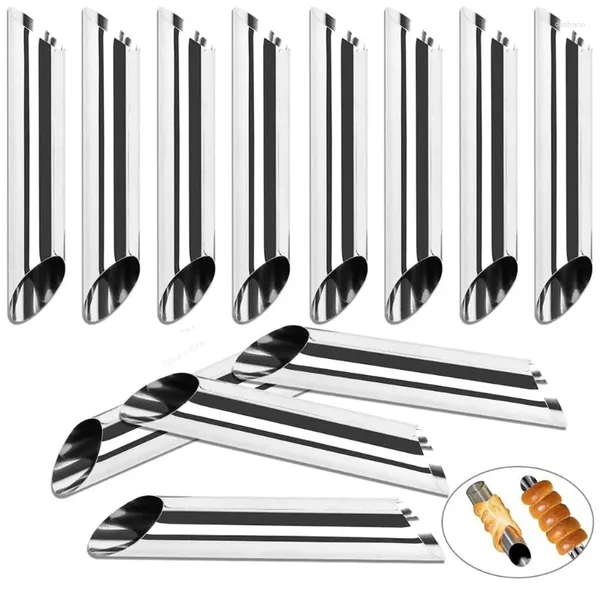 Outils de cuisson 12 pcs tube canne moule à vis en acier inoxydable du cône de dandage