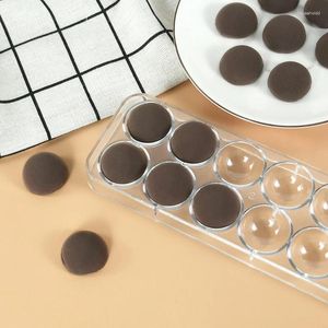 Bakken Tools 14 Gaten Half Ball 3D Polycarbonaat Chocolade Mallen Zoetwaren Snoep Vorm Mold Gebak Bakkerij Verjaardag Decor