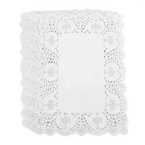 Bakgereedschap 140/170PCS Wegwerp olie-absorberen wit kanten papier Doilies cakebox voering verpakkingskussen