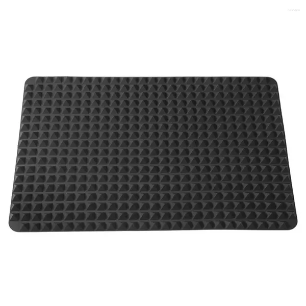 Outils de cuisson 16x11 pouces, tapis sain en forme de cône surélevé, pyramide en Silicone antiadhésive, Pizza BBQ multifonctionnelle pour la cuisson