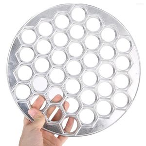 Outils de cuisson 1pc aluminium Ravioli Maker pâtes forme boulette moule 37 trous pâtisserie coupe-pression maison cuisine