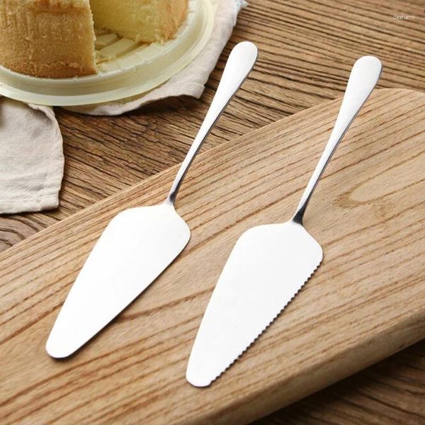 Outils de cuisson 1pc gâteau pelle couteau tarte pizza fromage serveur diviseur couteaux acier inoxydable bord dentelé