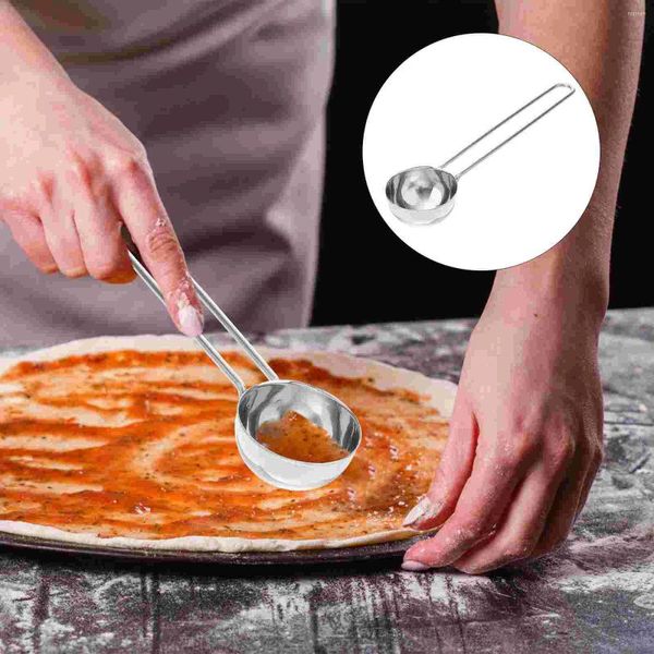 Outils de cuisson 1pc en acier inoxydable Sauce au piment Sauce à propagation BBQ Spoon