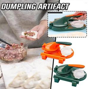 Outils de cuisson 2 in1 Dumpling Maker Kit bricolage Kit Wrapper Pressoir Machine Empanadas Ravioli Molder Perk Pâte Artefact Labour-SAV N4T9